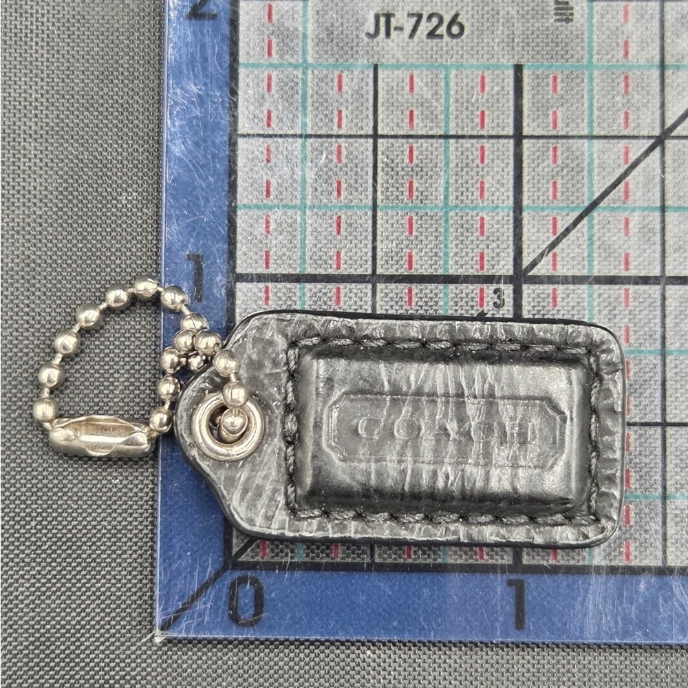 Coach Black Mini Bag Tag